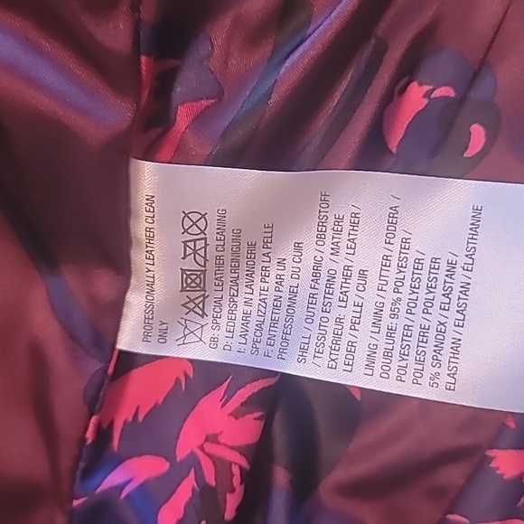 Isaac Mizrahi Live Women Moto Leather Suede Jacket Burgundy  Sz 14 - Picture 5 of 16